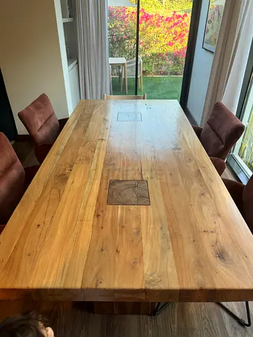 MARINA HOME Solid wood dining table  - seats 6