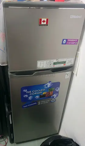 Nobel 2-Door Stainless Refrigerator - Good Working Condition, midea washing machine