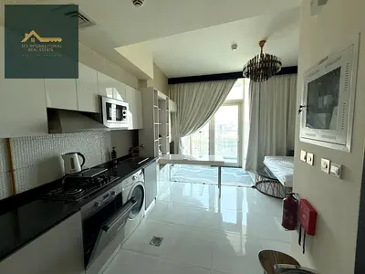 استوديو مفروش | برج ميراكل أرجان | شرفة وإطلالة على المدينة