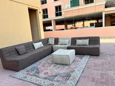 Multiple Colour Huzaifa Corner Sofa Perfect Condition