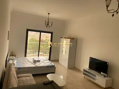 شقة استوديو | لولينا ريزيدنس JVC | إطلالة على الشرفة