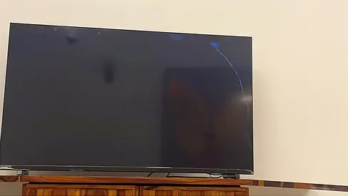 Damaged smart tv