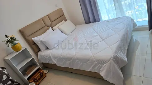 Queen size velvet Bed with Mattress