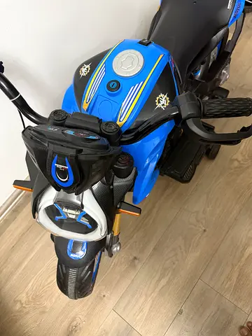 Kids Ride-On Electric Motorbike - Blue, Good Condition