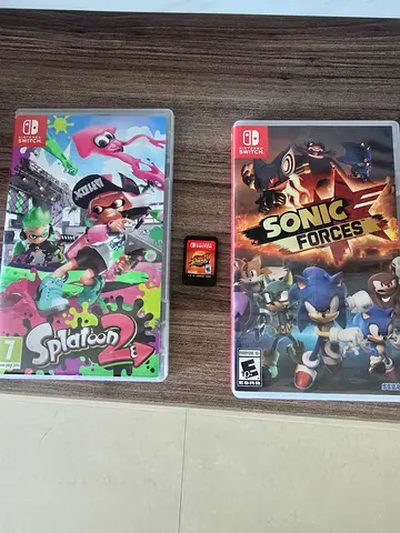 Splatoon 2, Sonic Forces and mario strikers battle leag- Nintendo Switch games