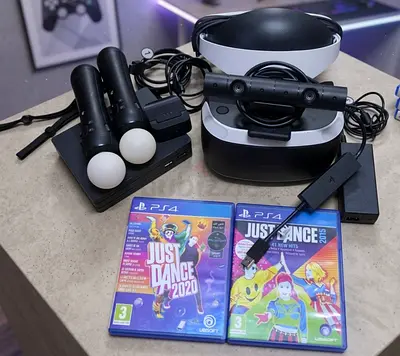 PLAYSTATION VR HEADSET FULL COMPLETE WITH MOTION +2 GAMES