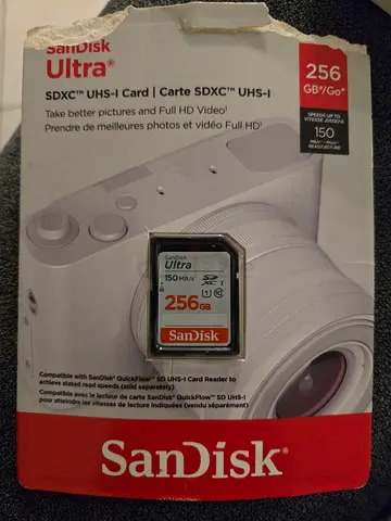 SanDisk Ultra 256GB SDXC UHS-I memory card Open Piece
