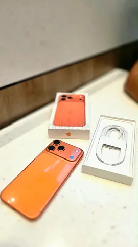 Used iPhone 17 Pro Max 1TB - Orange with box and charging cable