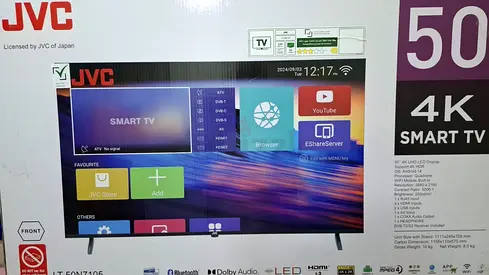 JVC 50" 4K Smart LED TV - Good Working Condition