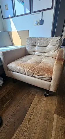 Crate and Barrel Leather Chair