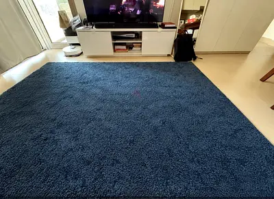 Large Deep Blue IKEA Rug - Great Condition