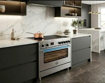 Bertazoni italian electric cooking range 90x60cm