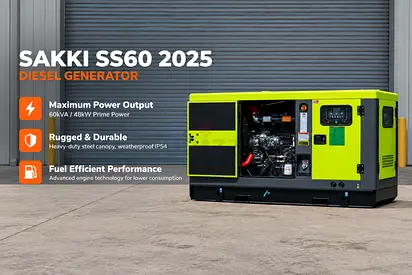 ‼️FOR SALE‼️Sakki SS60 2025 Diesel Generator - 60kVA / 48kW Prime Power