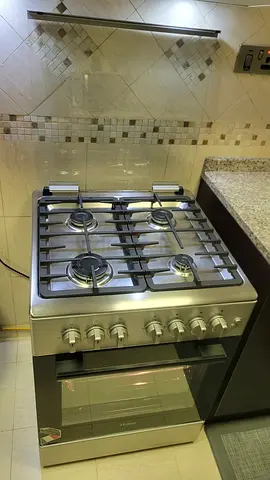 Haier 4-Burner Gas Cooker with Oven – 60×60 cm