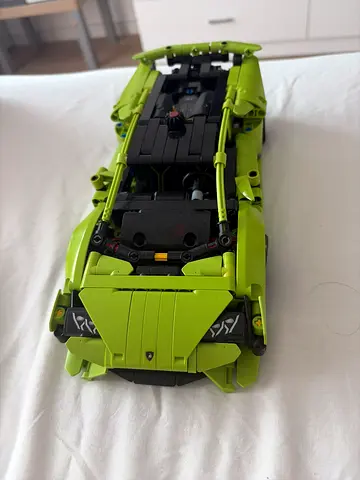 Green Technic-style Sports Car Building Set (Used) - Model Car