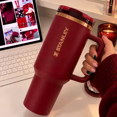 Stanley Quencher Tumbler | Insulated Cup with Handle & Straw