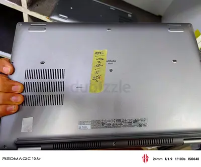 Dell Latitude 5550 laptop Ultra 7- Bottom view, used (refurbishable parts)