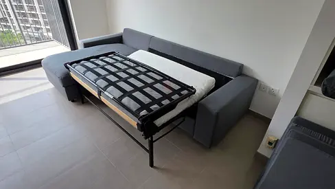 Ikea vimle L shape sofa bed with mattress
