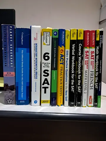 Collection of SAT/ACT Prep & Academic Textbooks (Geography, Math, Intro Calc)