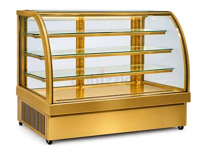 BRAND NEW UNIS Cool Georgia III Cake Display Chiller - Gold