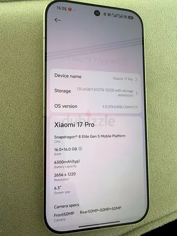 Xiaomi 17 Pro 16/1TB White - Good Condition