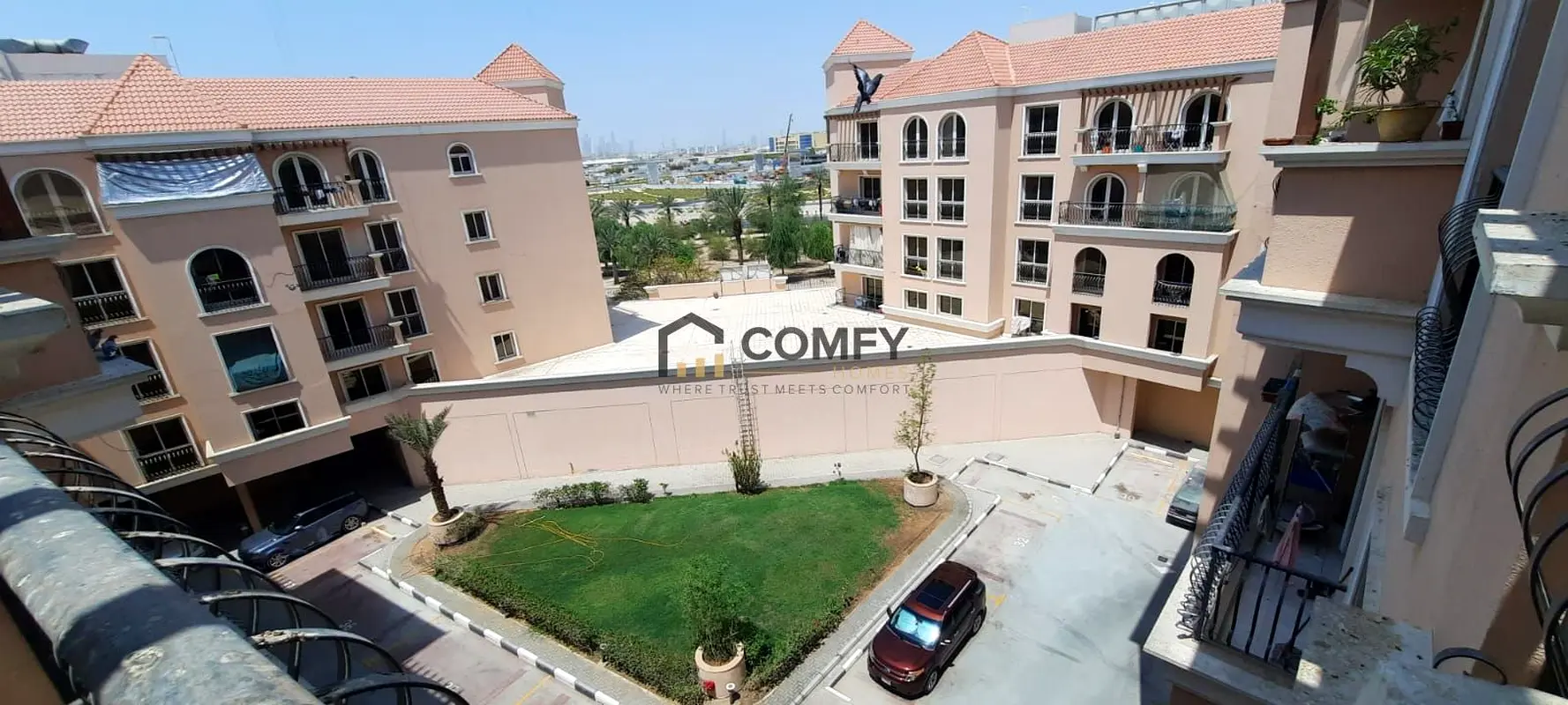 LARGE 1 BEDROOM + BALCONY PRIME RESIDENCE 2 | 48,000/-4 CHEQS