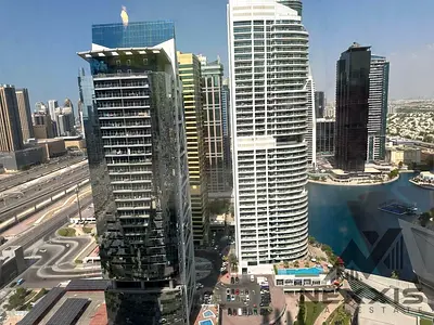 استوديو مفروش | إطلالة على المارينا والمدينة | Goldcrest Executive JLT