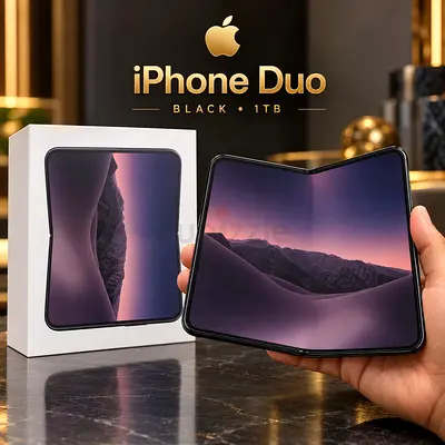 iPhone Duo (Foldable) 1TB - Black, Excellent Condition