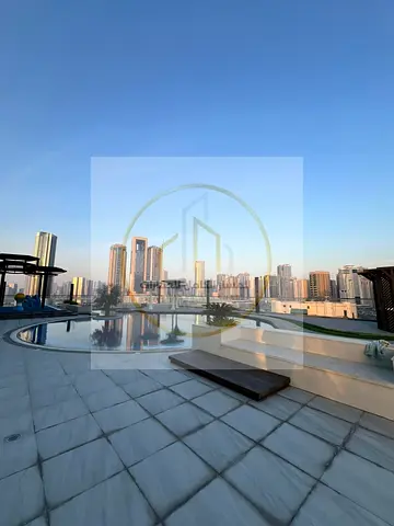 VIP 2-Bedroom Apartment with Sea View Balcony, Master Bedroom, Built-in Wardrobes, Gym, Pool & Parking Near Dubai Exit