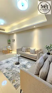 Luxury 1BR in Ghalfa Tower, Ajman, hotel-style furnishings, fully equipped with home appliances, gym