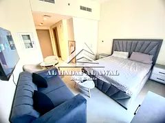 For monthly rent, studio in mariam island area with free internet and parking
