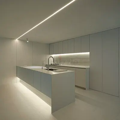 Minimalist modern kitchen island