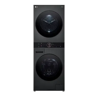 LG WashTower 12/10kg Washer Dryer Black Steel - W4W8BVPKZHM