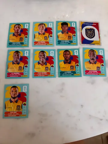 Collection of ECU football player trading sticker