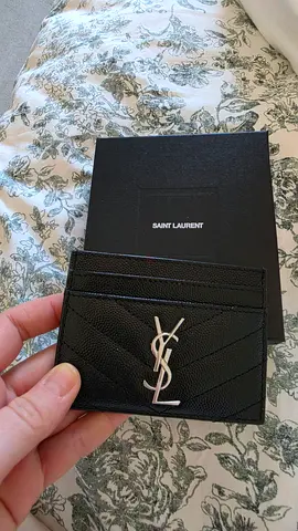 YSL card holder with box