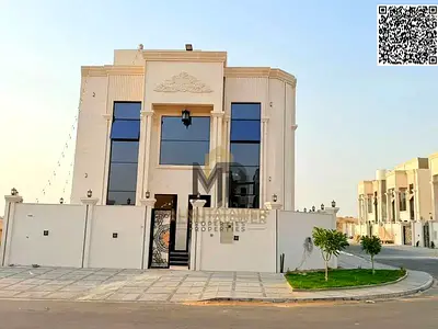 Corner Villa for Sale in Al Helio 2 – Ajman | Located next to the new Al Helio Police Station | Price includes registration and ownership transfer fee