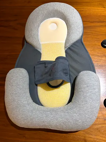 Baby sleep pod with Head and Body Support Cushion - Gray, Gently Used