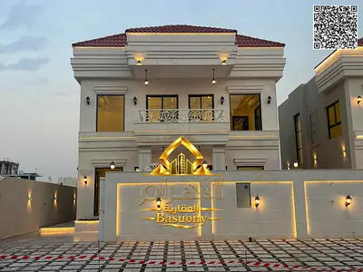 A 10% down payment and a monthly installment of AED 5,000. Own a villa at the lowest price on the market—registration and ownership transfer fees are