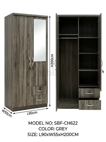 2 door wardrobe brand new