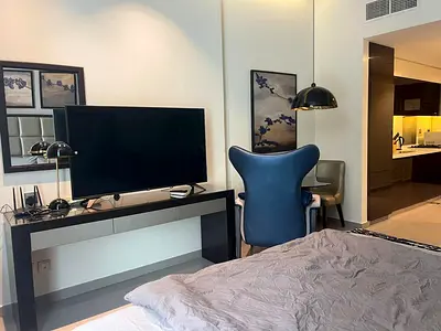 استوديو مفروش | داماك ميزون ماجستين | شرفة مطلة على المدينة