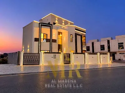 Corner Villa for Sale in Al Helio 1 – Ajman | 3 Floors | 5 Master Bedrooms | Super-Deluxe Finishes