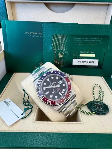 Rolex GMT MASTER II Pepsi 1:1 SuperClone With Box and Card
