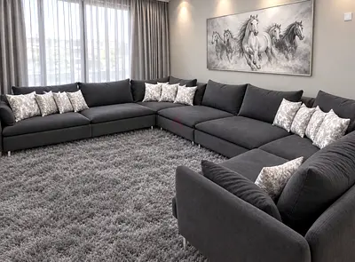 High quality Massive Modular 9 siters U shape sofa.