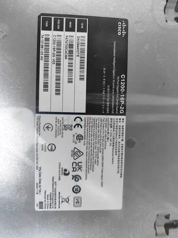 Cisco C1200-16P-2G Switch —new, Working