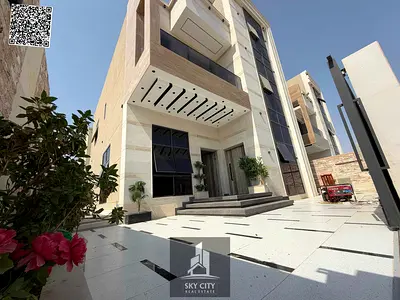 بسعر شامل رسوم التسجيل للبيع فيلا علي الشارع العام طابقين وروف 6 غرف نوم ماستر