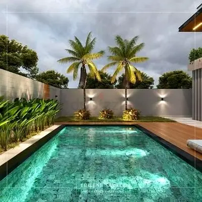Quenby Villa Outdoor Living & Pool Renovation | Luxury Landscape & Ambient Lighting