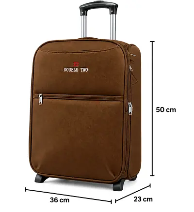 Travel Suitcase – Brown – 50 × 36 × 23 cm
