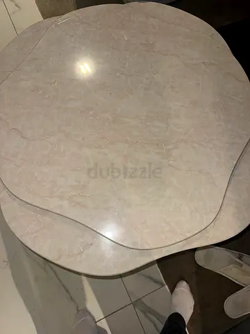 Set of 2 Nesting Marble-Top Coffee Tables