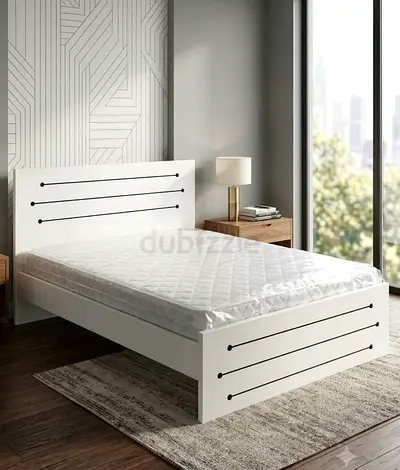 Brand New maf wood Bed queen size 150cm 190cm With medical mattress available
