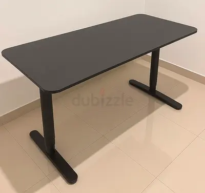 IKEA BEKANT Electric Sit Stand Desk, Black, Height Adjustable, Dubai Creek Harbour
